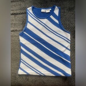 Newport News blue and white striped tank woman’s size medium great condition